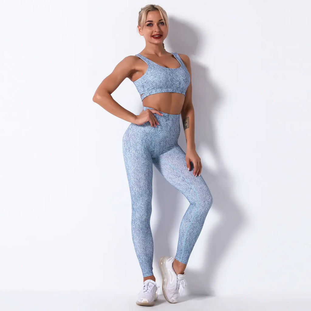 Seamless Hollow Yoga Pants & Bra Set