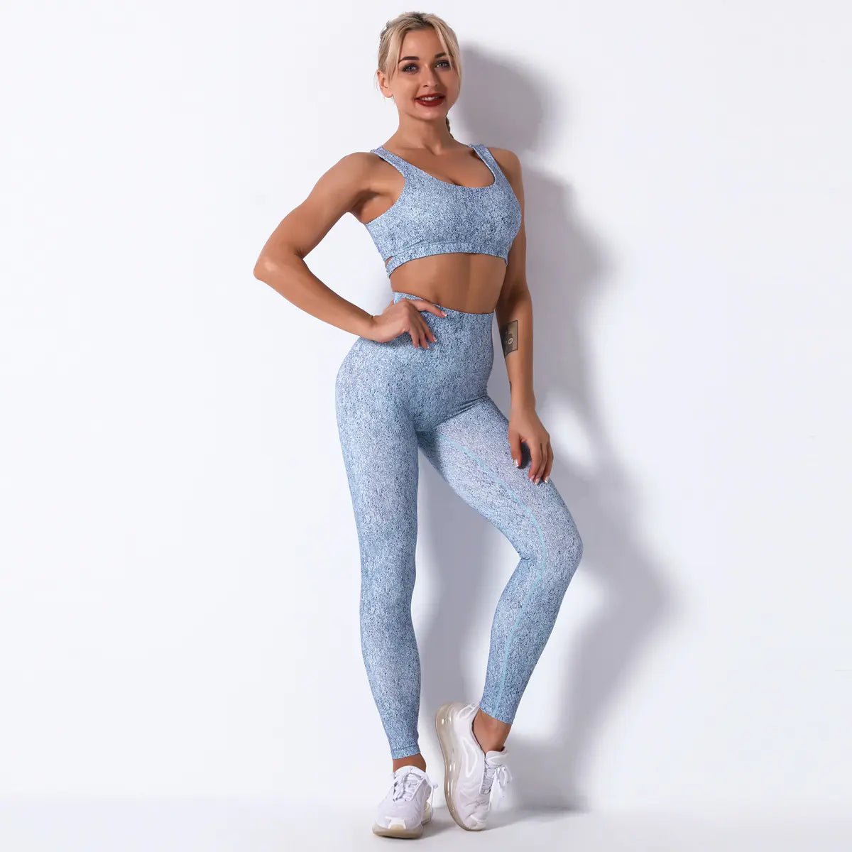 Seamless Hollow Yoga Pants & Bra Set