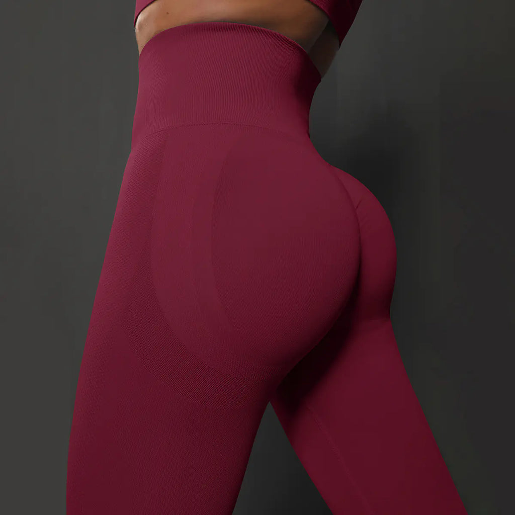 High-Waisted Elastic Training Pants for Yoga and Running