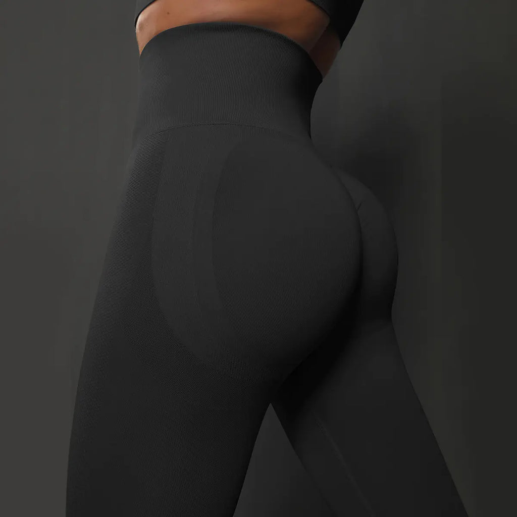 High-Waisted Elastic Training Pants for Yoga and Running