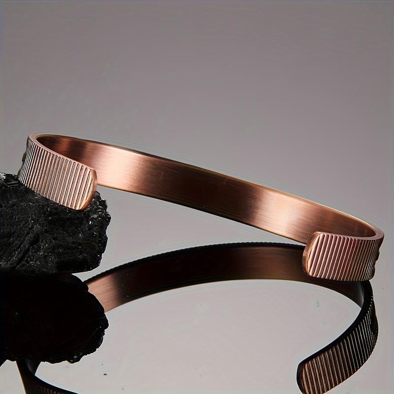Cross Copper Bracelet for Men Women, Pure Copper Magnetic Bracelets Adjustable Cuff Jewelry Gift