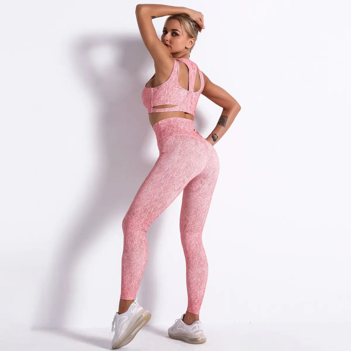 Seamless Hollow Yoga Pants & Bra Set