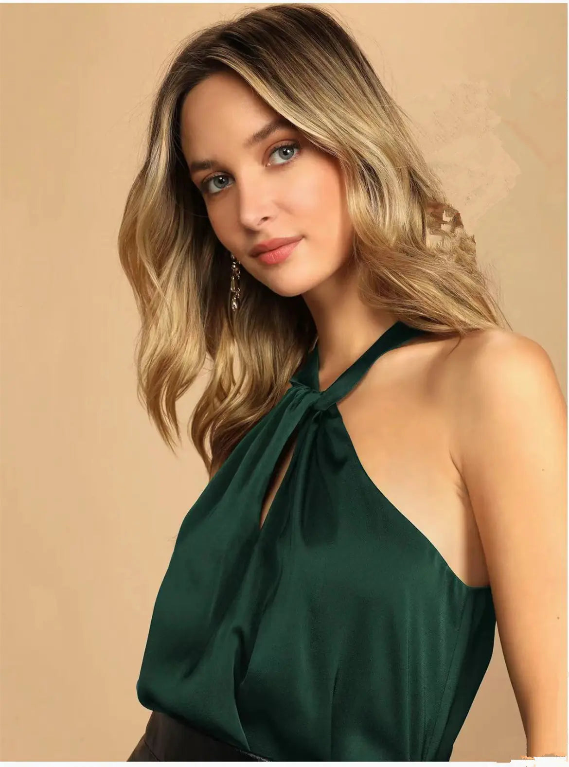 Stylish Summer Satin Backless Tank Top for Women