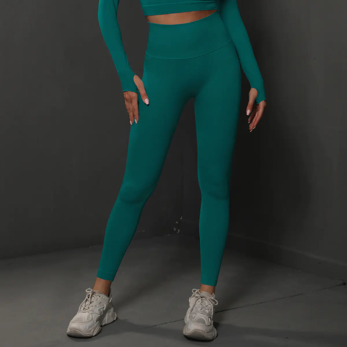 High-Waisted Elastic Training Pants for Yoga and Running